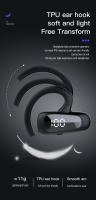 Auriculares deportivos inalámbricos con Bluetooth 5,2, cascos de negocios con gancho para la oreja, con pantalla LED, cancelación de ruido de graves HIFI y micrófono para juegos - details 4