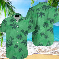 Camisa hawaiana de verano con diseño de grulla y animales para hombre, camisa con plantas en 3D para hombre, estampado de flores, tallas grandes, camisas hawaianas, camisa de playa con flores - details 3
