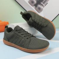 Nuevos Zapatos Cómodos Para Caminar Para Hombres, Transpirables, De Suela Blanda, Zapatos Deportivos Casuales Tejidos Con Mosca - details 2