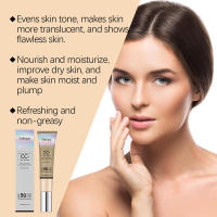 Crema facial CC Corrector Control de aceite Natural protector solar hidratante base líquida cobertura completa Cosméticos de maquillaje - details 7
