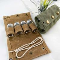 Bolsa de advertencia para botella de condimento portátil, paño encerado para exteriores, pequeña, ligera, impermeable - details 10
