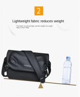 Bolso cruzado funcional para hombre, bandolera de un solo hombro, impermeable, con película de cuero, para ocio, novedad - details 1