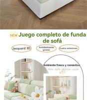Funda Ajustable para sofá de 3, 2 y 1 Plazas, cubierta Elástica Resistente al Desgaste,Protector de Asiento - details 2