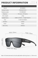 ROCKBROS-gafas de sol polarizadas para hombre y mujer, lentes de doble uso para conducir, acampar, senderismo, pesca, UV400 - details 1