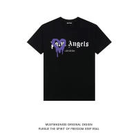 Palm Angels love dissolve heart graffiti letras hombre y mujer camiseta cuello redondo suelto manga corta verano - details 5