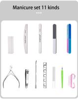 Juego de Herramientas para uñas, cepillo de manicura completo, barra de pulido, adorno para principiantes, conjunto básico de manicura - details 1