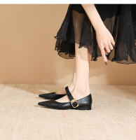 Nuevo Xiaoxiangfeng, hebilla de una palabra, tacón único puntiagudo, zapatos individuales, zapatos Lizhen - details 10