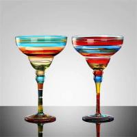 Cola hecha a mano colorida roja alta copas de champán copa de vino accesorios de Bar Barwar - details 3