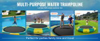 SucceBuy Trampolín de agua inflable de 13 pies, plataforma de natación, juguete de rebote para piscina y lago, diversión flotante al aire libre, material de PVC duradero - details 4