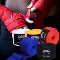Vendaje de boxeo de 2 piezas, vendaje suave de algodón, Sanda Muay Thai, puño deportivo para Karate, Protector de manos para Fitness, muñequera - details 0
