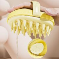 Cómodo cepillo de masaje para mascotas, portátil, eliminación de manchas, baño, cepillo para masaje del cuero cabelludo, Gel de ducha recargable, limpieza profunda - details 11