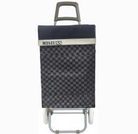 Carrito de Compra Plegable Ligero 100x41x33cm, Resistente con 2 Ruedas, Capacidad de Carga 48 Litros - Ideal para Comprar - details 2