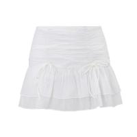 2025 falda Sexy sólida para mujer perspectiva plisada Mini faldas cintura Casual Mini vestidos calle club nocturno vestidos cortos de verano - details 7