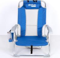 Pack de 2 sillas plegables multiposición para playa, jardín, terraza o camping, 5 posiciones, 49x58x80 cm, Altura asiento 27 cm, Topes antivuelco, Soporta 100 kg, Con asas de transporte (85469) - details 24
