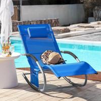 jardín Mecedora con reposapiés Tumbona ergonómica Negro OGS28-SCHx2 ES - details 41