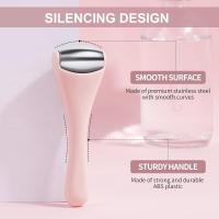 Scttomon Rodillo de Hielo 3 Pcs para Cara, Ojos, Cuerpo Cuidado de la Piel para Ojos Hinchados y Ojeras Gua Sha (Rosa) - details 1