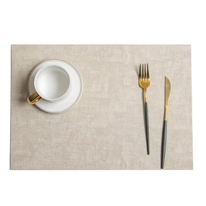 Mantel Individual de estilo nórdico para cocina, tapete de vajilla impermeable Rectangular, posavasos antideslizantes resistentes al calor para restaurante, 4 Uds. - 1