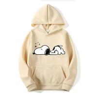 Sudaderas con capucha informales a la moda con estampado de dibujos animados de Snoopy para hombre y mujer, ropa para parejas de otoño e invierno - details 6