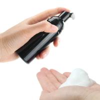 Botella con bomba ES de plástico, aspirador facial negro, dosificador de jabón, desinfectante de manos recargable, 2/6/30/50 UDS, 50ml - details 0