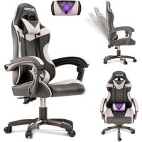 Silla de Juegos Profesional con Masajeador Ergonómica de Oficina con Altura Ajustable y Respaldar Rebotable - details 20