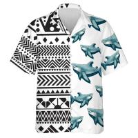 Ropa de playa hawaiana para hombre con estampados de animales interesantes, camisa con cuello de surf Aloha, vacaciones, manga corta, Hola - details 4
