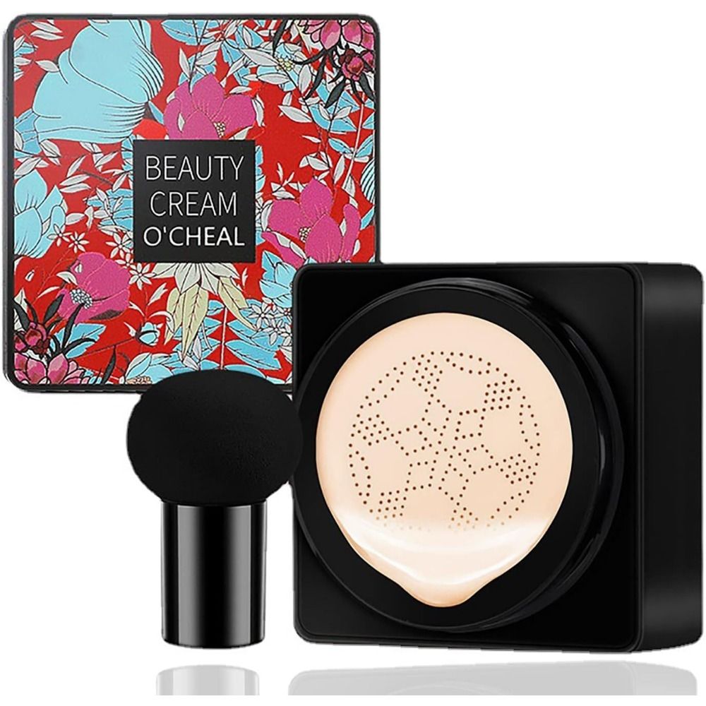 Crema de Fundación de Cabeza de Hongo Impermeable Hidratante, Corrector Flawless Belleza BB & CC