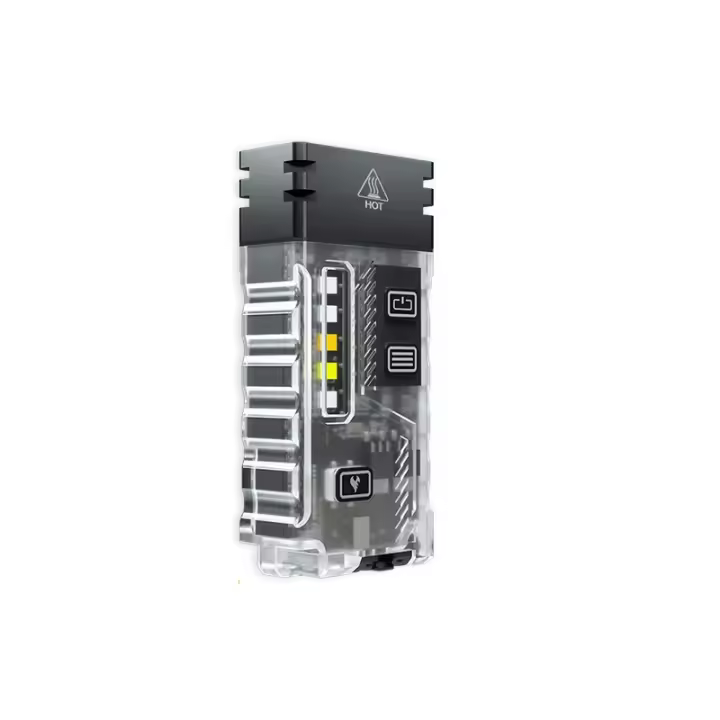 Linterna EDC, Mini Linterna EDC de 1000 lúmenes con Linterna UV, Linterna de Bolsillo Recargable USB-C, Luz de Llavero con Sirena, Impermeable IPX4, Adecuada para Acampar, Exteriores, Emergencia - 1