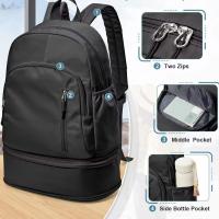 Bolsa de entrenamiento físico de gran capacidad, multicolor, separación en seco y húmedo, mochilas escolares para estudiantes, impermeables y resistentes al desgaste - details 7