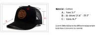 Gorra de Camionero de Cuero Circular Gorra de Béisbol de Malla para Hombres en Verano - details 2