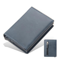 Cartera de Cuero de Calidad para Hombre, Cartera RFID Antirrobo, Billetera para Hombre,regalos para hombres - details 0