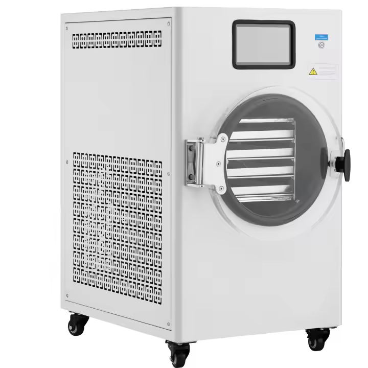 SucceBuy Máquina liofilizadora al vacío, 8,8-13,2 libras/lote, bandejas de 4 capas, temporizador ajustable y control de temperatura, para frutas, verduras, carne, blanco - 1