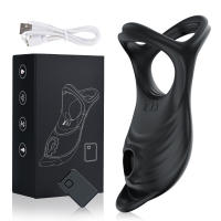 Anillo vibrador para pene para hombre, estimulador de clítoris, masaje del punto G, juguete sexual con Control remoto, 5 modos - details 11