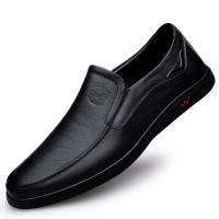 Zapatos de hombre hechos a mano, zapatos de cuero de negocios, mocasines con suela de goma, zapatos informales sin cordones para hombre, zapatos de trabajo y oficina, zapatos de vestir planos negros - details 1