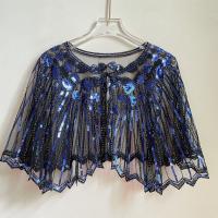 Chal de Flapper para mujer, chal de fiesta con cuentas, chales elegantes Vintage, decoración de lentejuelas, 1920s para boda - details 4