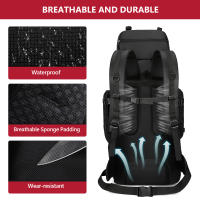 Mochila de Camping Ligera de 90L Equipo de Deportes al Aire Libre para Senderismo, Escalada, Montañismo, Trekking - details 7