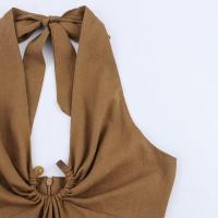 Vestido Holgado sin Mangas y sin Espalda BUNO-2025 Vestido de Verano para Mujeres con Falda Larga - details 4