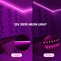 Luz de neón impermeable IP67, lámpara Solar de 12V, 120LED/M, tira de neón de 3000K, 6000K, blanco, rojo, verde, azul, cinta Flexible de luz LED - details 5