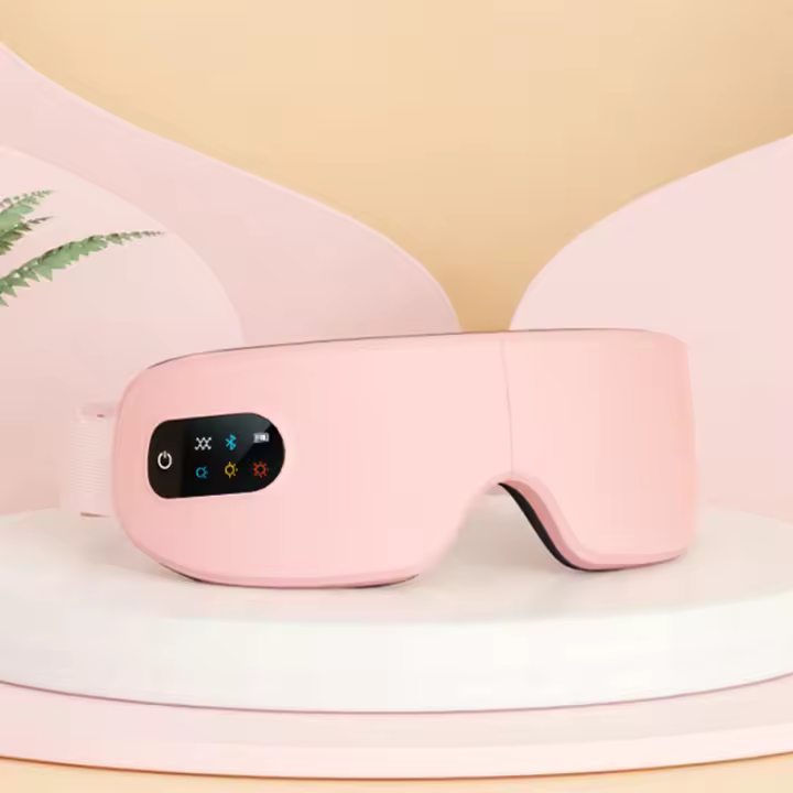 Masajeador de Ojos MUKASI con Calor, Música por Bluetooth, Masaje Vibratorio, Masajeador de Ojos Plegable para Aliviar la Fatiga Ocular, Ojos Secos y Mejorar el Sueño, Regalo para el Día de la Madre - 1