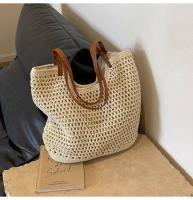 Bolso H7 de gran capacidad para mujer, nuevo bolso de playa para vacaciones en la playa, bolso de mano tejido de paja para ir al trabajo - details 16