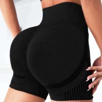 Pantalones Cortos de Cintura Alta y Torso Recto para Mujeres Secado Rápido, Transpirables para Yoga, Gimnasio, Correr - details 0