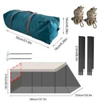 Tienda trasera SUV sombrilla para acampar al aire libre repelente de mosquitos toldo antiviento maleta trasera - details 11