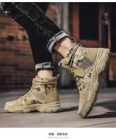 Botas de Trabajo para Hombres Primavera 2025 Impermeables Antideslizantes Altas de Lona Camuflajes para Trabajo al Aire Libre - details 5