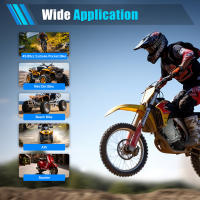 Kit de motor de 2 tiempos de 49CC para ATV mini dirt bike kart pocket scooter, motor de arranque por cuerda T8F cadena piñón de 14 dientes de un solo cilindro - details 6