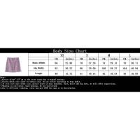 OUWU- Moda 2025 A Cuadros Y2K Sexy Mujer Cadena De Perlas Sexy Cami Top + Borla Vaina Mini Falda Joyería Botón Dulce Mujer Conjuntos - details 0
