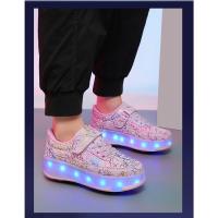Zapatillas de Skate LED para Niños Calzado Deportivo de Patinaje Desmontable para Primavera/Verano - details 14