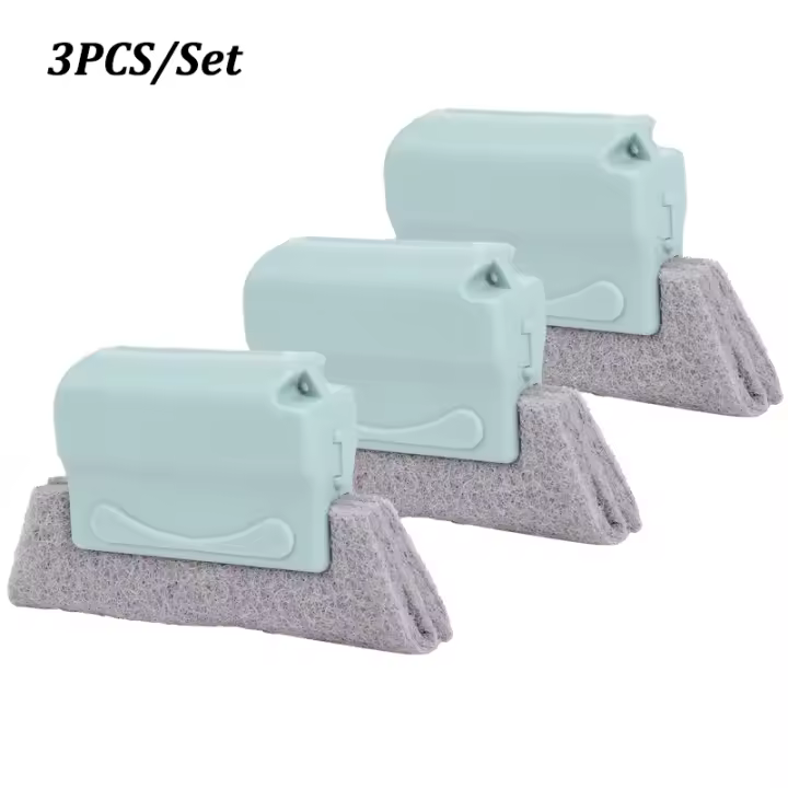 Paño de limpieza de ranura creativa, cepillo de limpieza mágico, cepillos de ranura de ventana de puerta desmontable, herramienta de limpieza de descontaminación de ranura de cocina - 1
