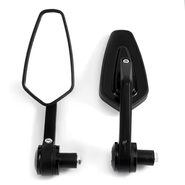 Espejo de Vista Lateral Trasero de Aluminio 7/8" 22mm Accesorio Universal para Motocicletas - 1