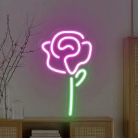 Flores Letrero LED de neón Decoración de pared Ramo de flores Rosa floreciente Luz de neón Dormitorio Tienda de flores Hogar Tienda de bodas Tablero LED, luz de neón de cráneo - details 2