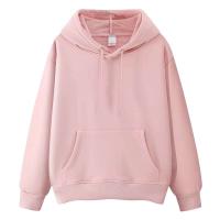 Nueva sudadera con capucha informal para hombre a la moda de otoño e invierno, 100% algodón, manga larga, corte holgado, color sólido, tinte liso - details 1