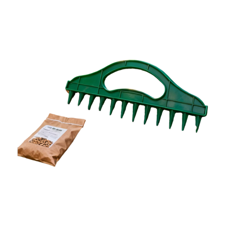 Garden soil loosening tool, handheld seed seeder, durable soil drilling tool, essential for gardens and vegetable plots